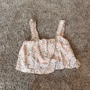 Floral Sleeveless Top monte size small